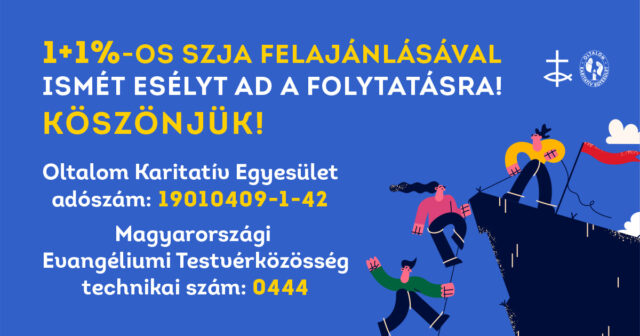 HÁLÁSAK VAGYUNK AZ 1%-OS FELAJÁNLÁSOKÉRT!