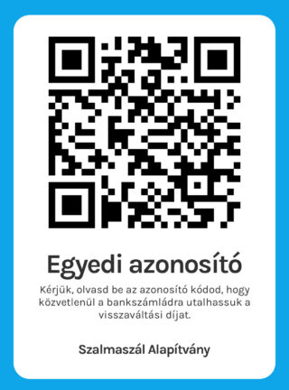 Szalmaszál Alapítvány QR kódja - Repontos utalások