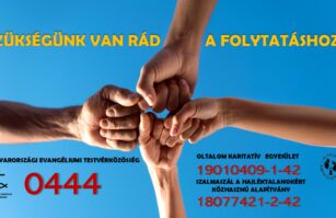 MINDEN EDDIGINÉL NAGYOBB SZÜKSÉGÜNK VAN RÁD!